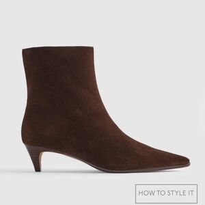 NWOT Madewell Women's Suede The Emilie Ankle Boot Sz 8 $218